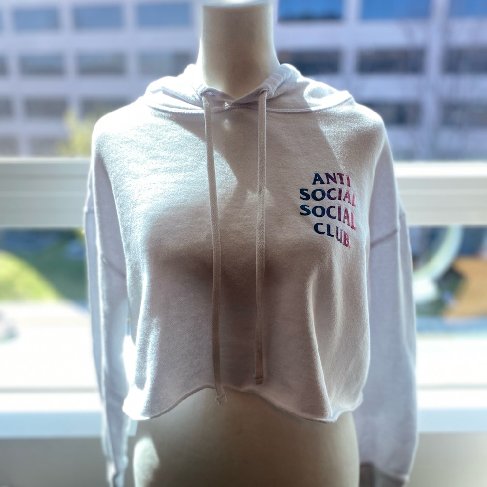 Cropped ABG anti social social club sweatshirt